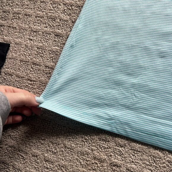 Sport Haley Womens Size XS Top Golf Polo Shirt Blue White Striped Outdoor - Picture 2 of 8